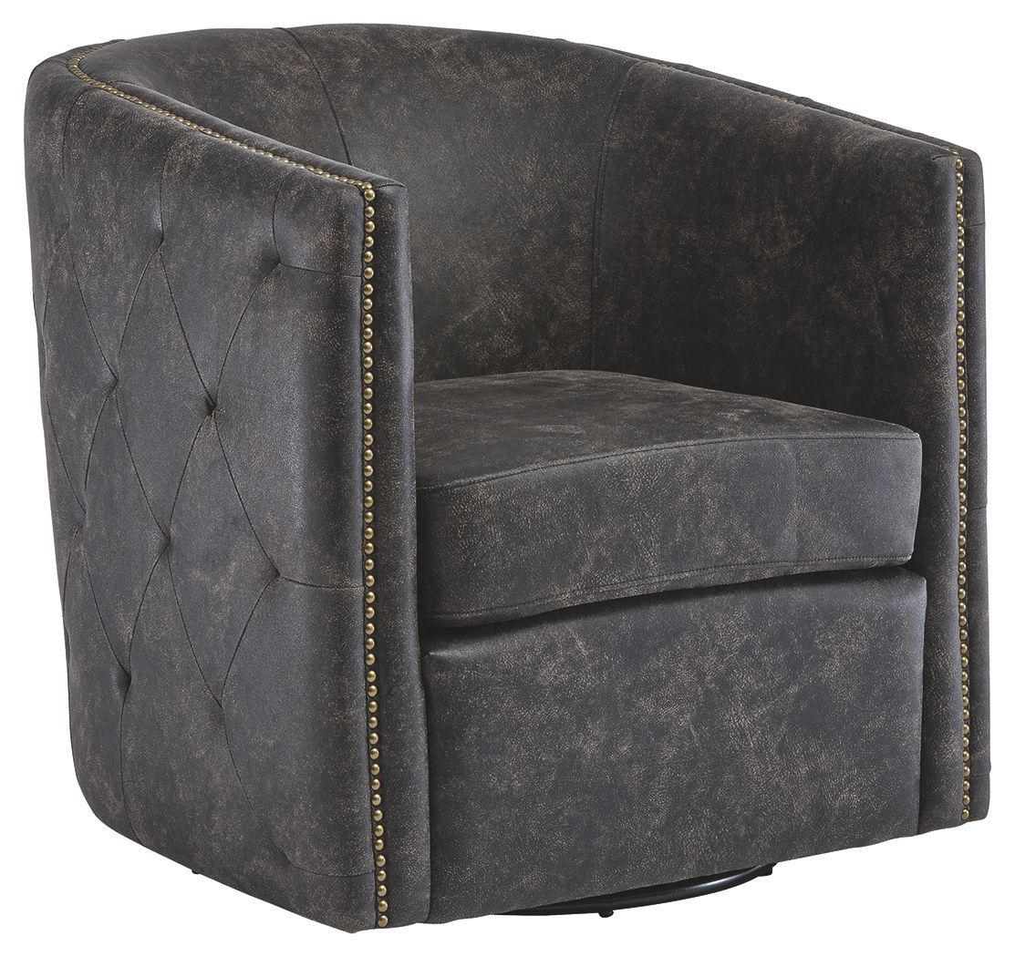 Brentlow - Swivel Accent Chair, Color: Black