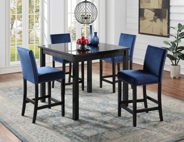 D206 - Dining Room Set, Color: Blue