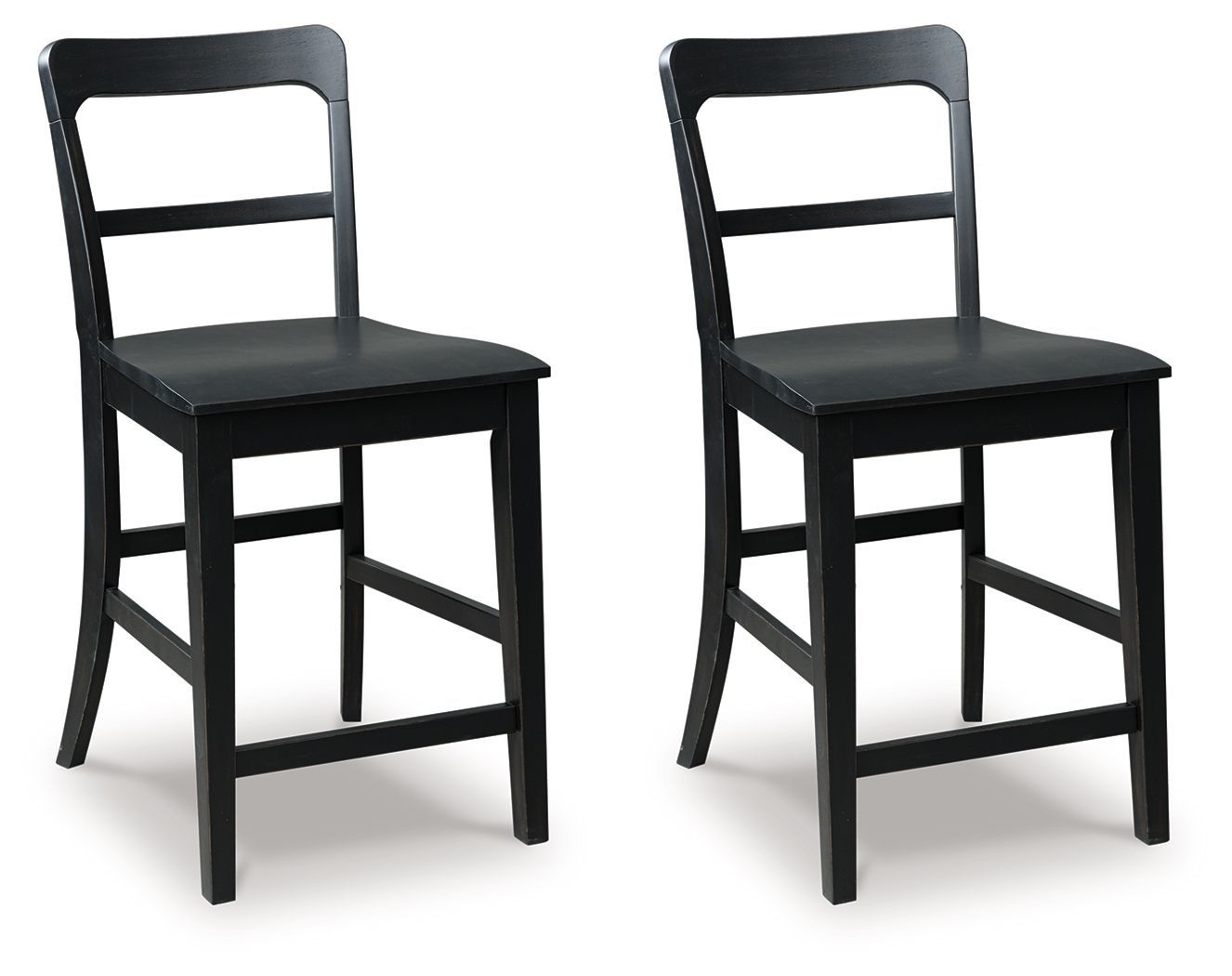 Greddinton - Barstool (Set of 2), Color: Black