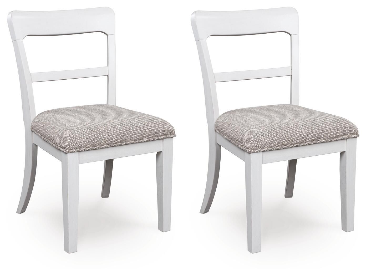 Greddinton - Upholstered Dining Side Chair (Set of 2), Color: White