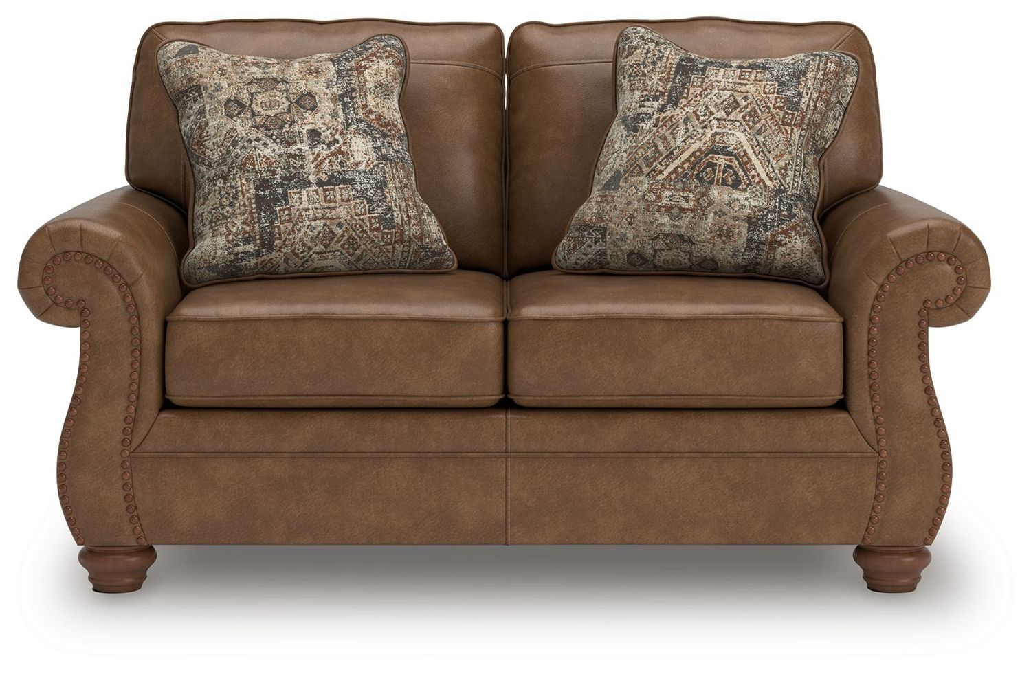 Chasemore - Loveseat, Color: Dark Brown