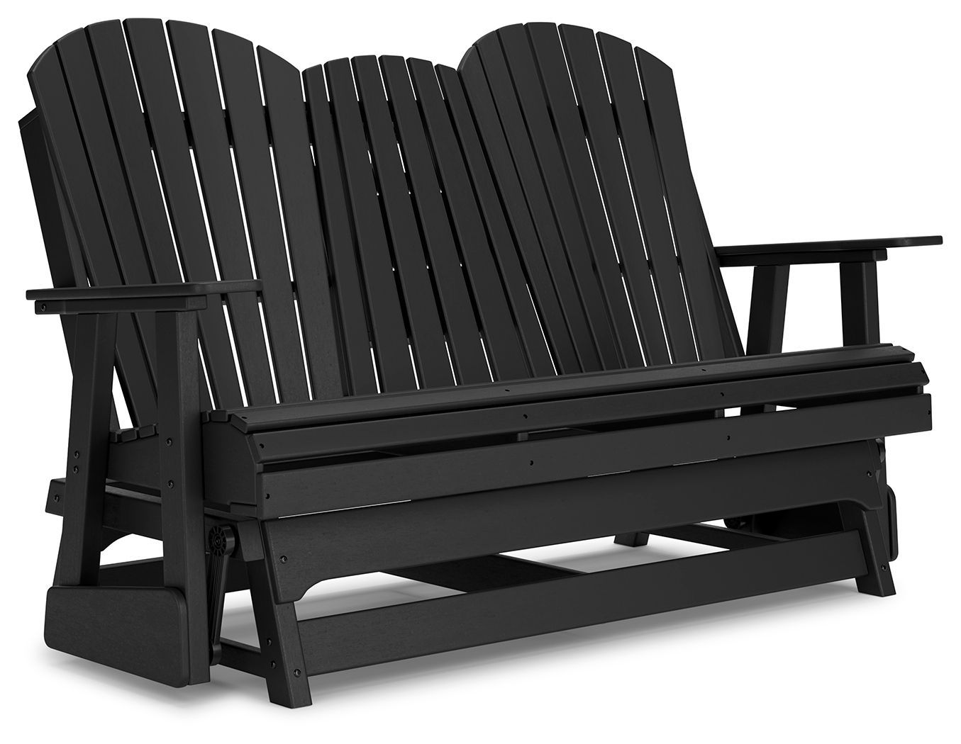 Hyland Wave - Glider Loveseat, Color: Black