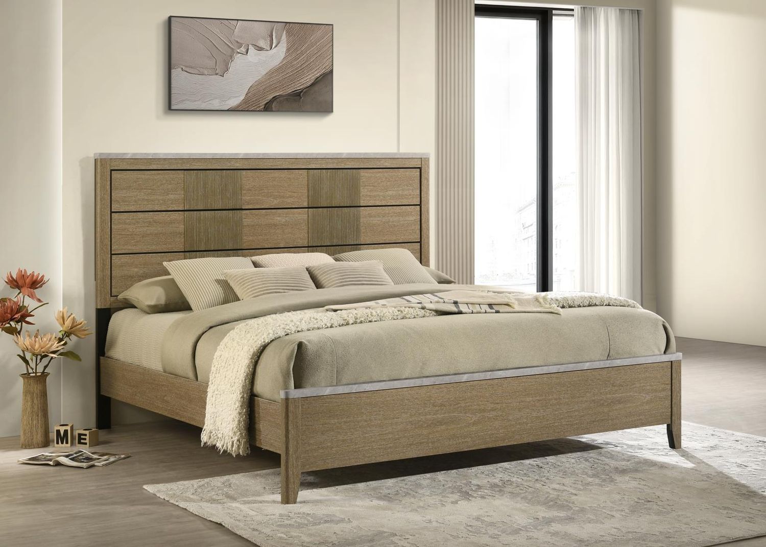 B406 - Bed, Size: King