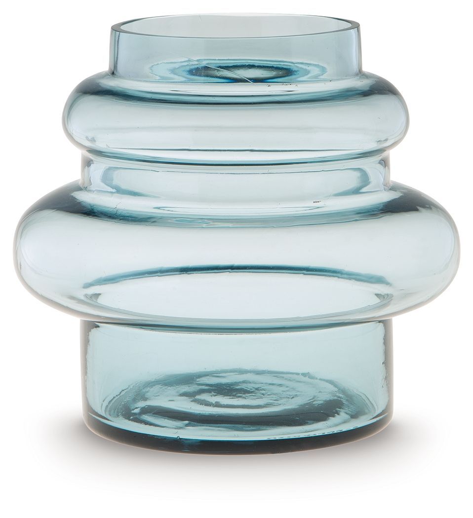 Vallmen - Blue, Dimensions: 8"W x 8"D x 7"H