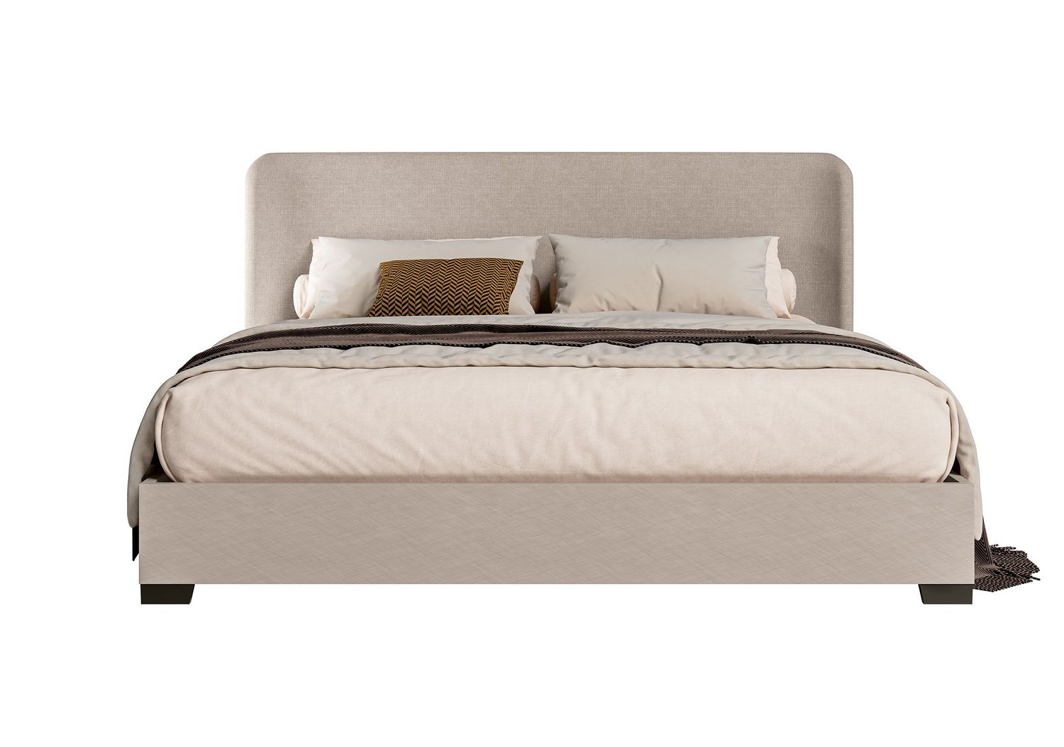 Silvia - Upholstered Bed, Size: King