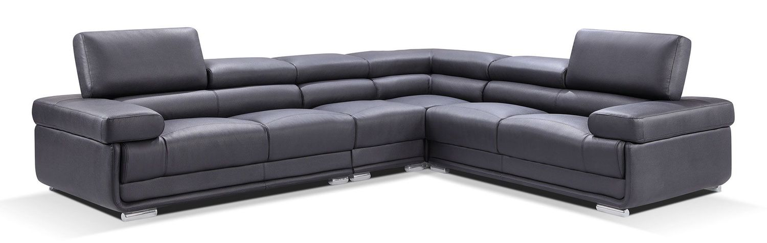 2119 - Sectional, Color: Black