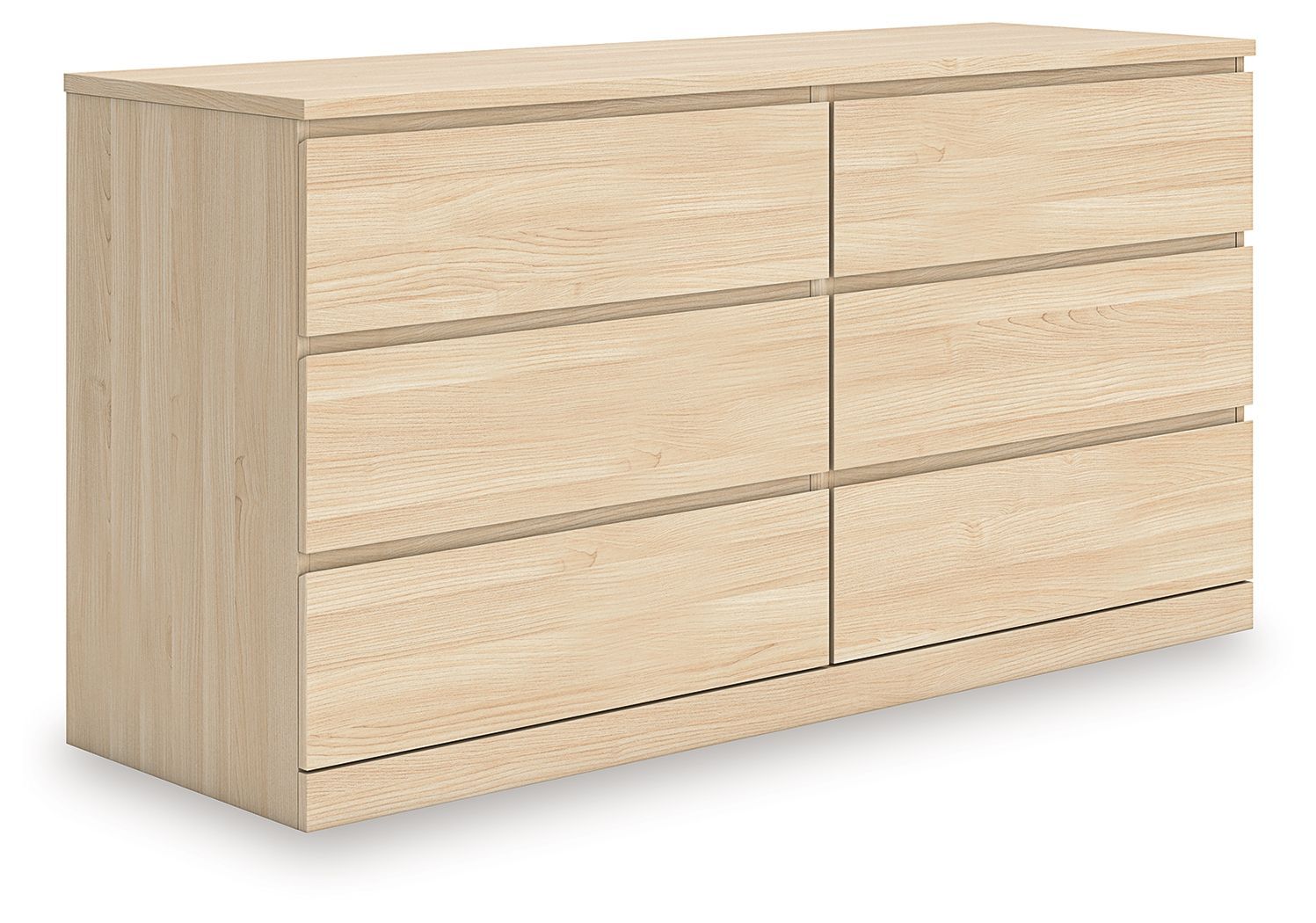 Onita - Six Drawer Dresser, Color: Light Brown