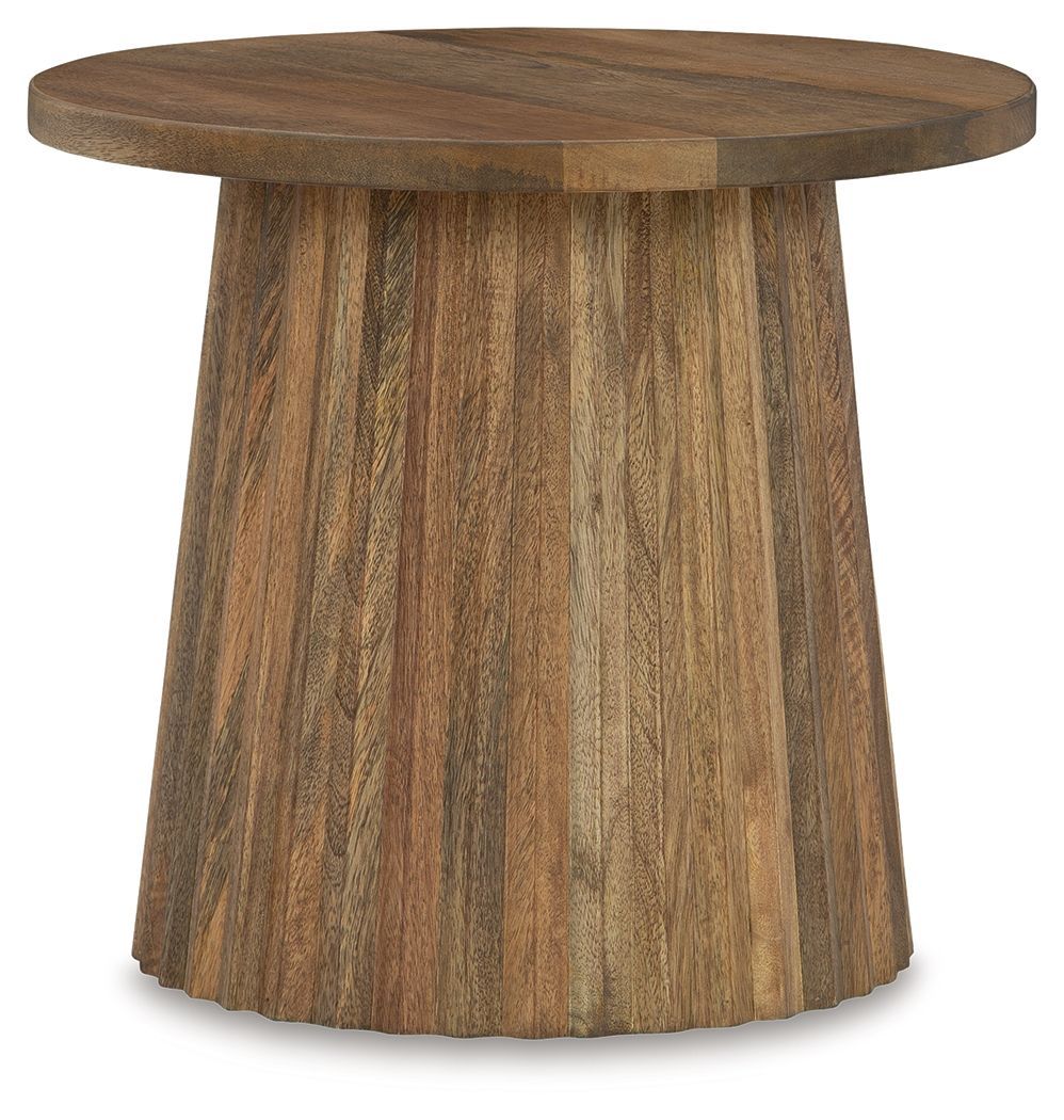 Ceilby - Accent Table, Color: Light Brown, Dimensions: 20''W x 20''D x 18''H