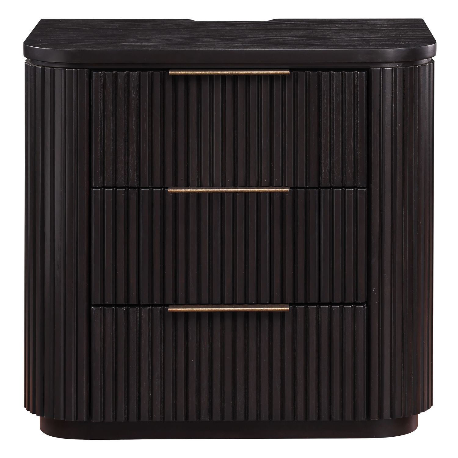 Henry - Nightstand With USB-C, Color: Dark Brown