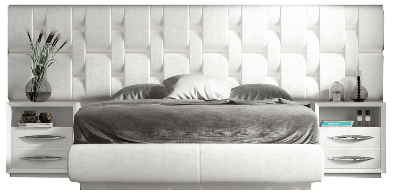 Emporio - Bed, Color: White, Size: Queen