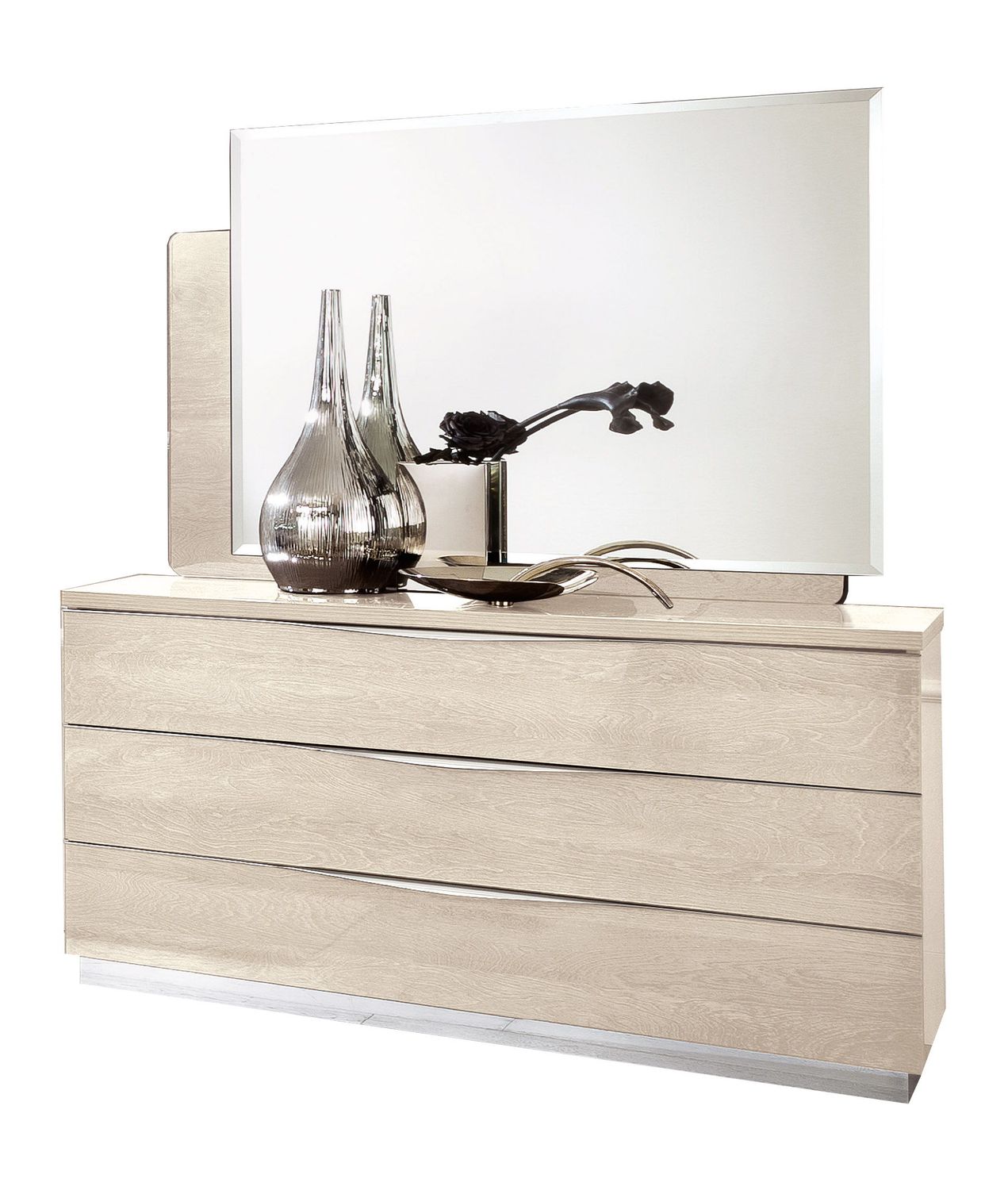 Platinum - Wood Dresser, StorageOption: 3 Drawers