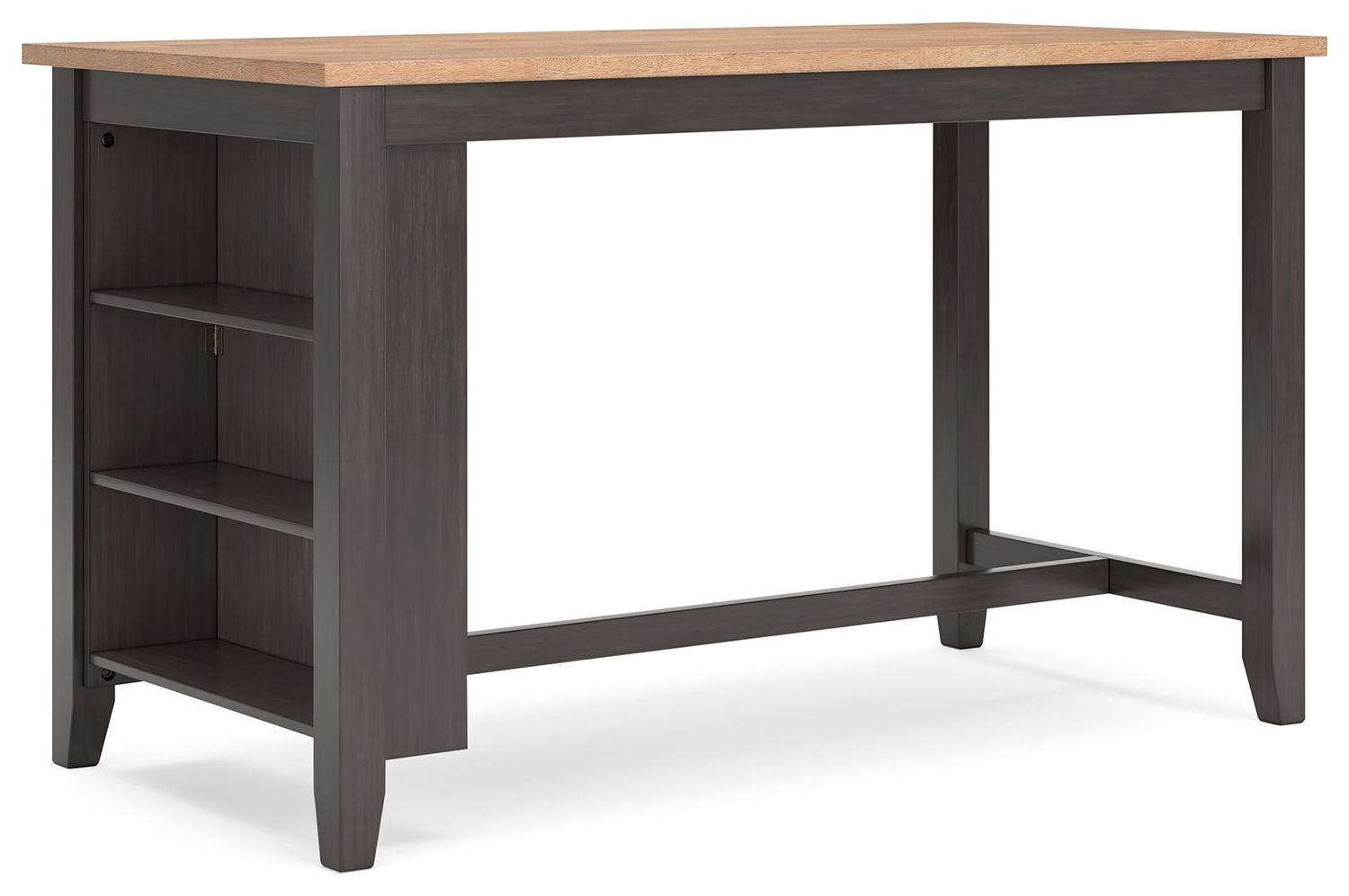 Gesthaven - Rectangular Dining Room Counter Table, Color: Dark Brown