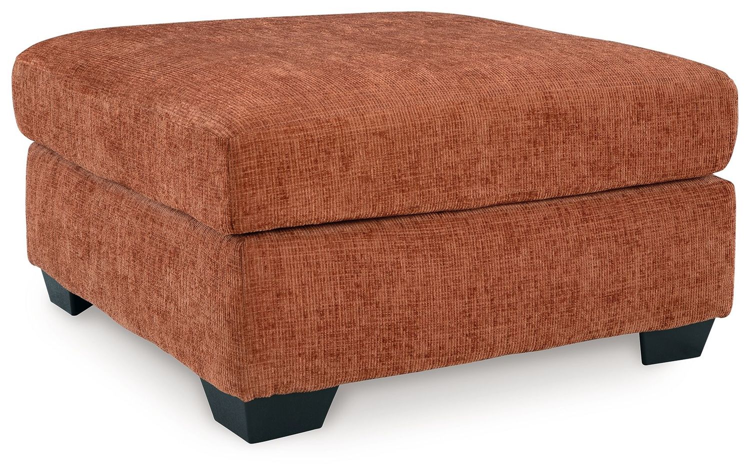 Aviemore - Oversized Accent Ottoman, Color: Orange