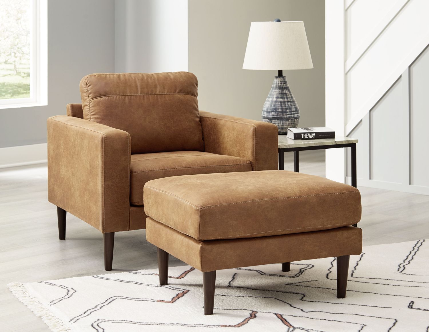 Telora - Living Room Set, Sets: 2 Pc. Chair, Ottoman