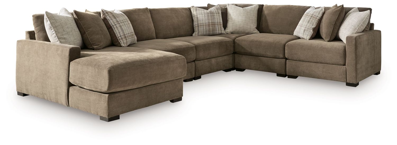 Camellia-Court - Sectional, Configuration: 6 Pc. Left Arm Facing Corner Chaise Sectional