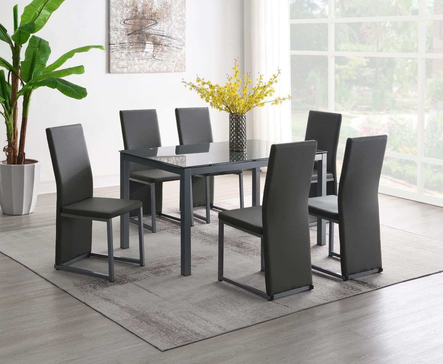 D227 - Dining Room Set, Sets: 7 Pc. Table, 6 Chairs