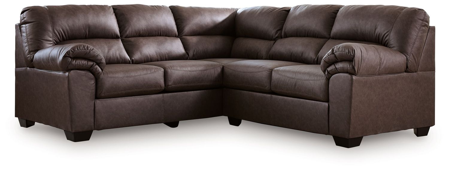 WillowBend - Sectional, Color: Dark Brown, Configuration: 2 Pc. Left Arm Facing Sofa Sectional