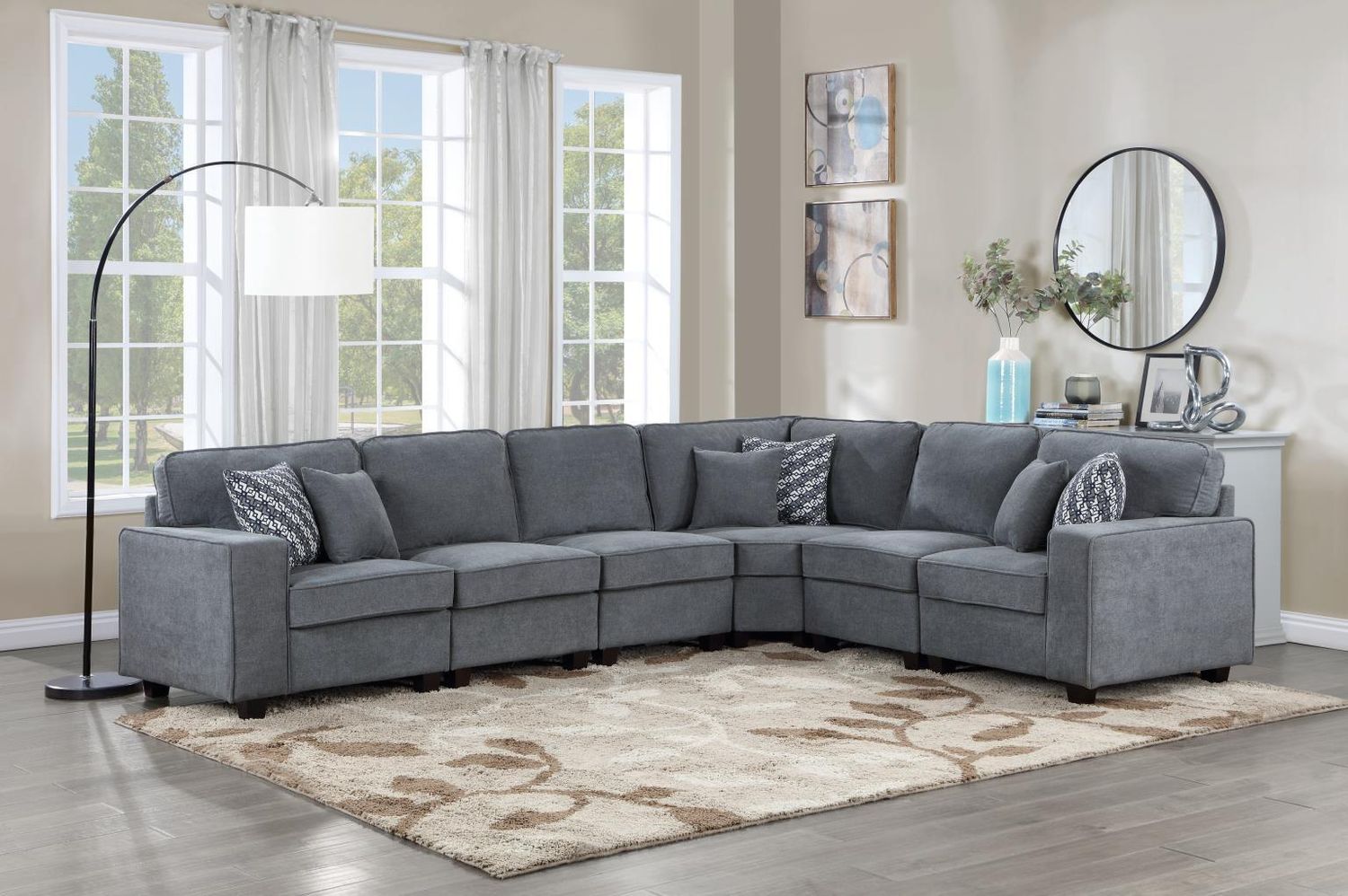 U279 - Sectional, Configuration: 6 Pc. Sectional
