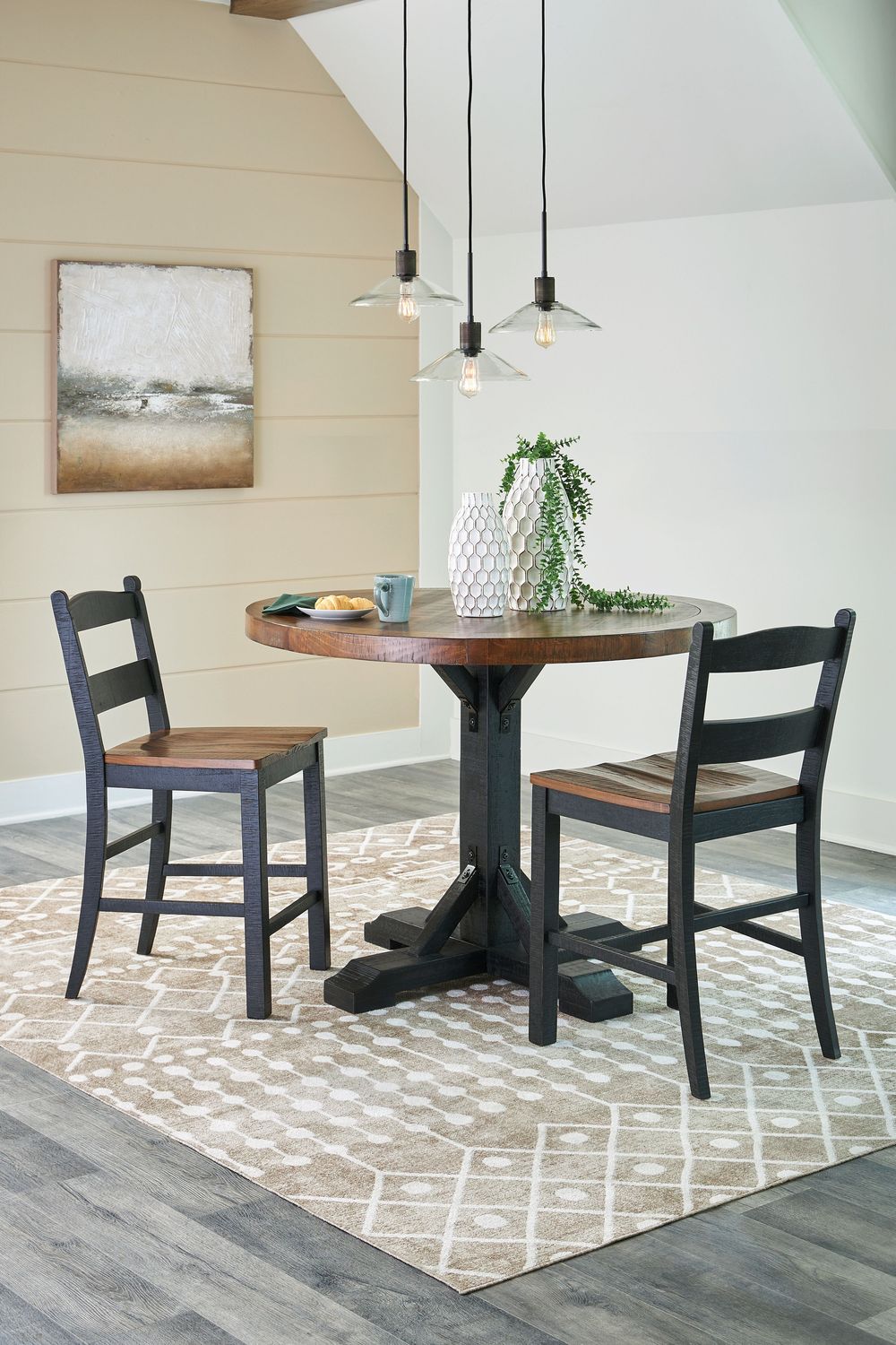Valebeck - Counter Height Dining Room Set, Sets: 4 Pc. Table, 2 Barstools