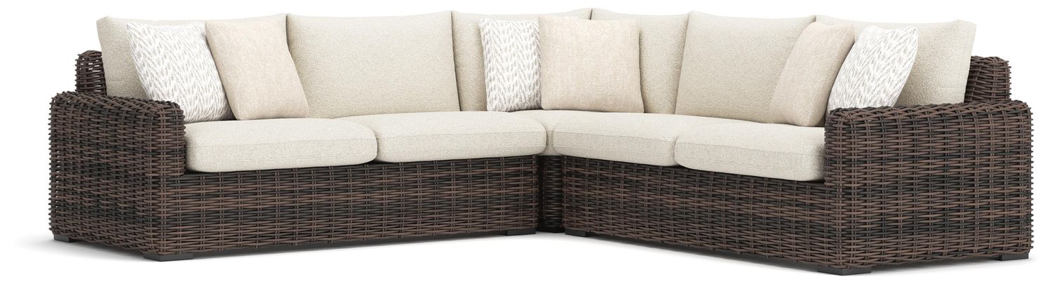 Kimora - Outdoor Sectional, Configuration: 3 Pc. Sectional