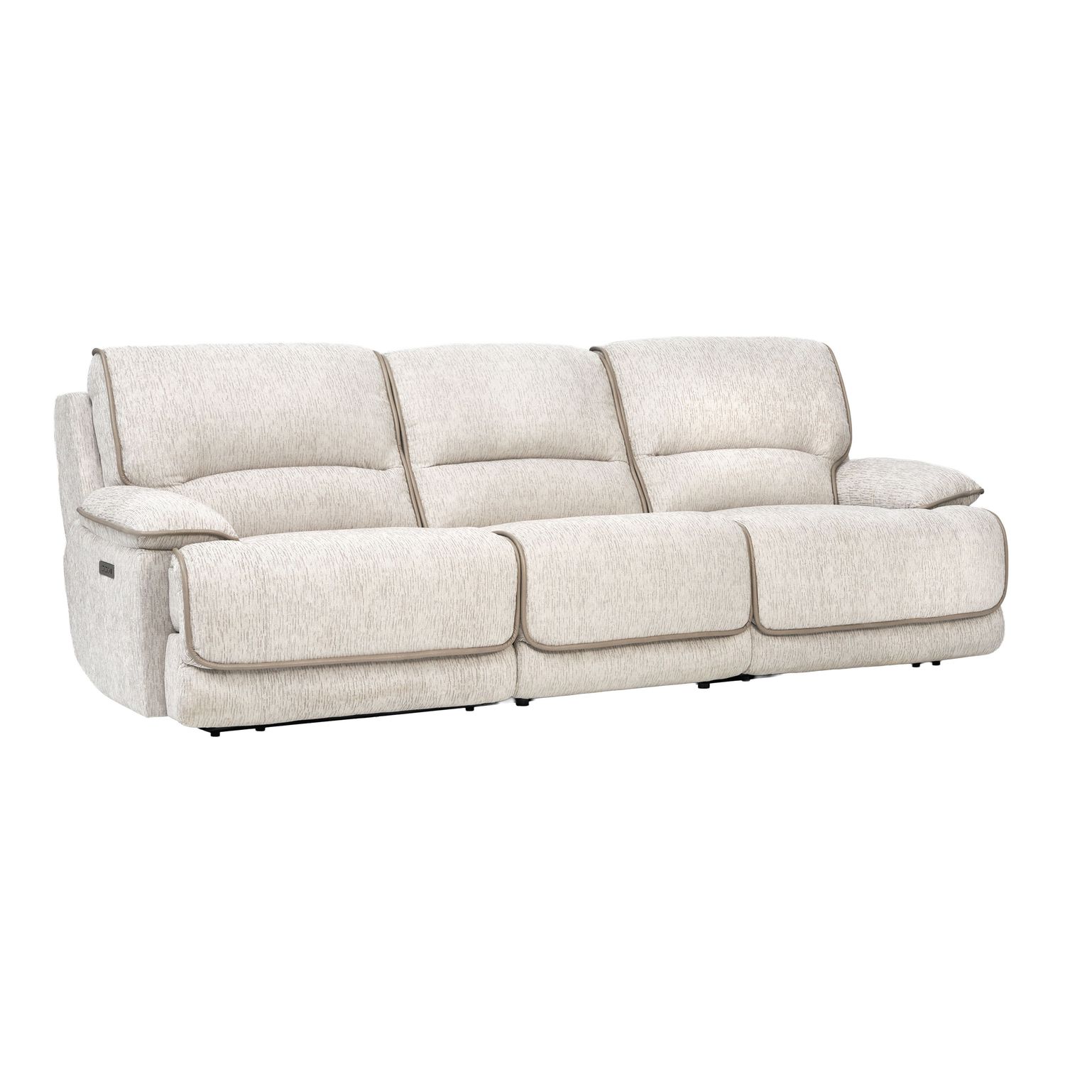 Olsen - 3-Piece Reclining Sofa, Color: White