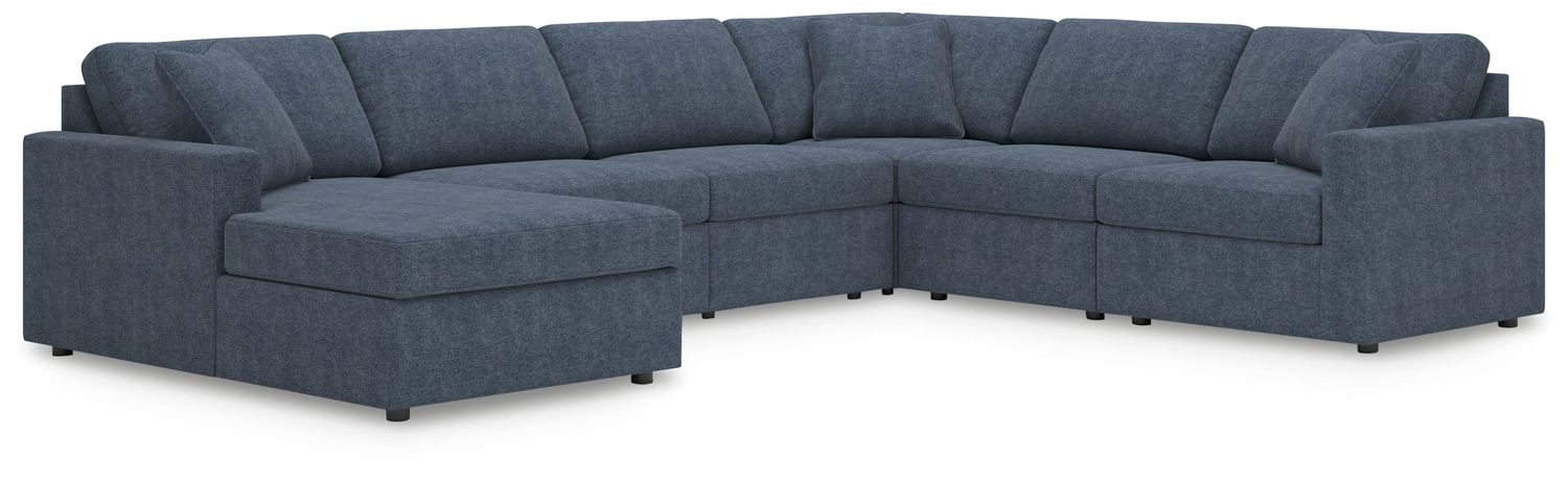 Modmax - Sectional - Ink, Configuration: 6 Pc. Sectional With Laf Corner Chaise