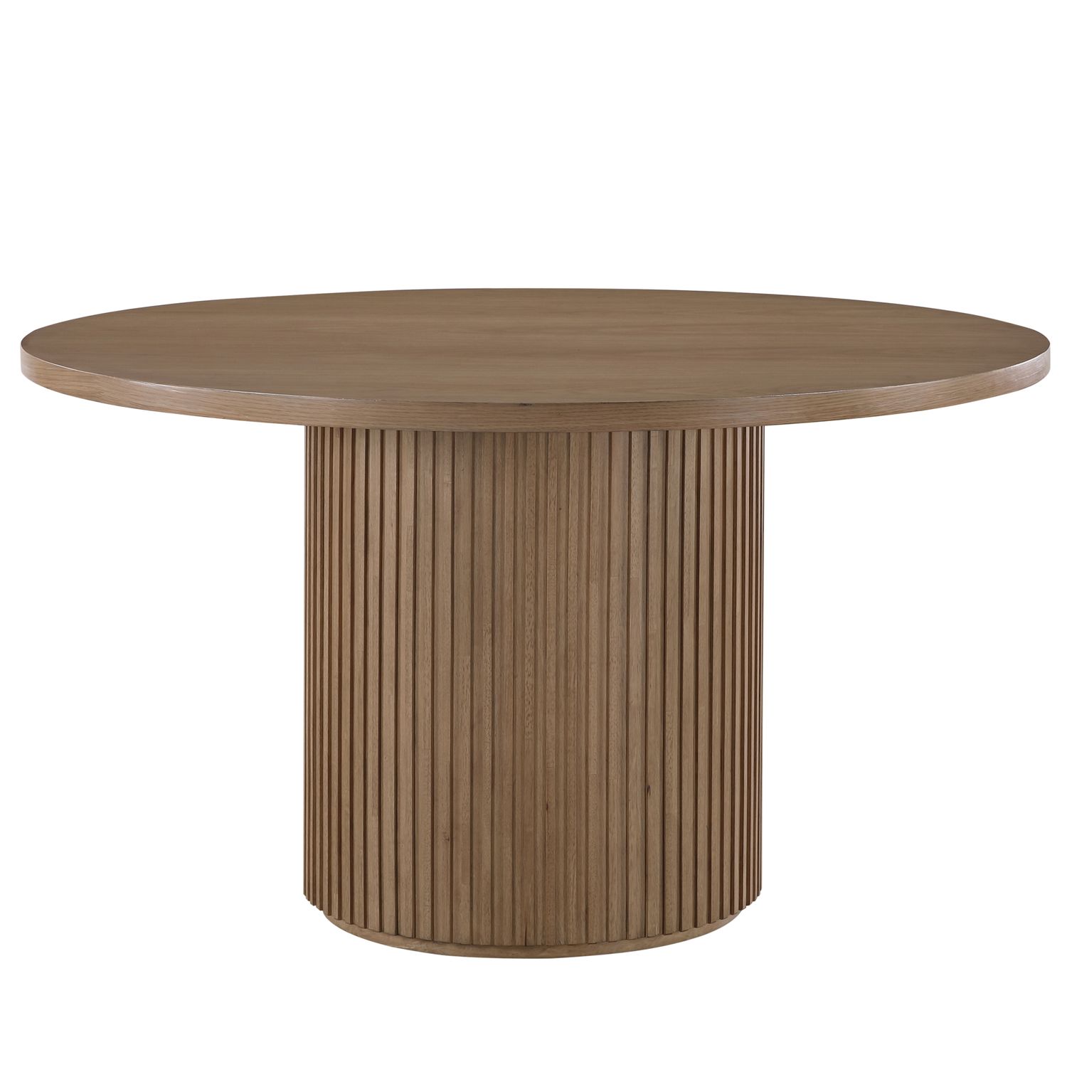 Colvin - Round Dining Table, Color: Light Brown