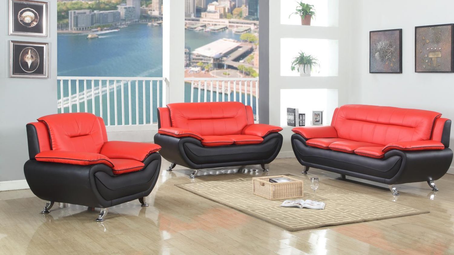 U486 - Living Room Set, Sets: 3 Pc. Sofa, Loveseat, Chair