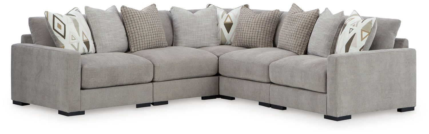 Aslan Court - Sectional, Configuration: 5 Pc. Sectional
