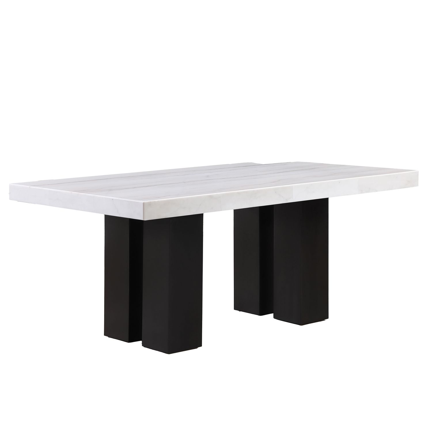 Artemis - Marble Dining Table, Color: Black