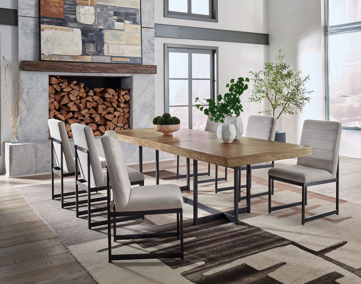 Tomtyn - Dining Room Set, Sets: 7 Pc. Table, 6 Chairs