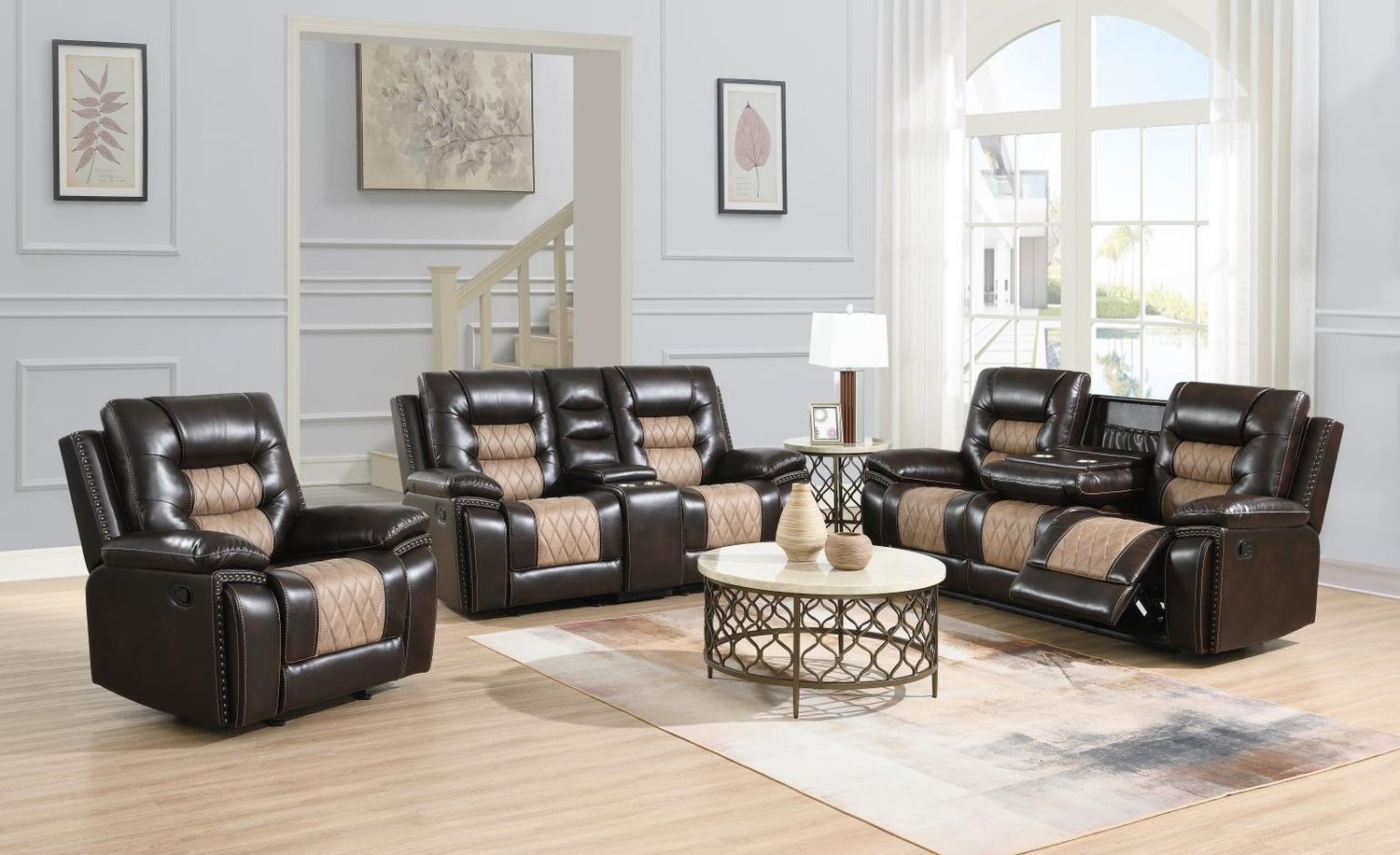 U141 - Living Room Set, Sets: 2 Pc. Reclining Sofa, Loveseat