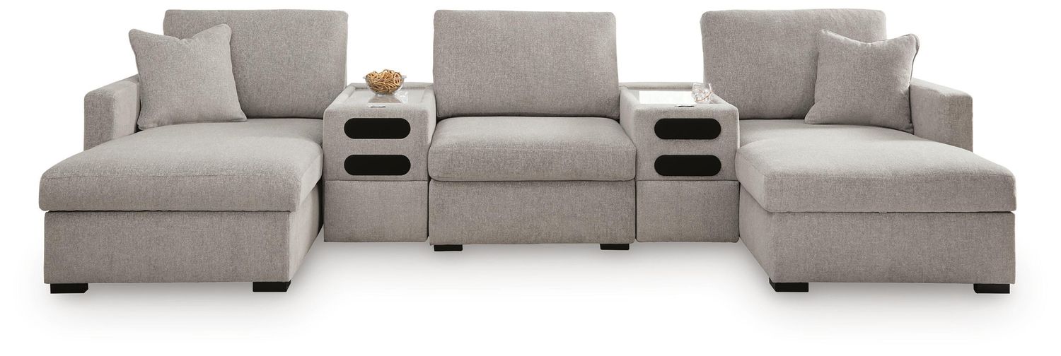 ModMax Luxe - Sectional, Configuration: 5 Pc. Double Chaise Sectional With Audio Consoles