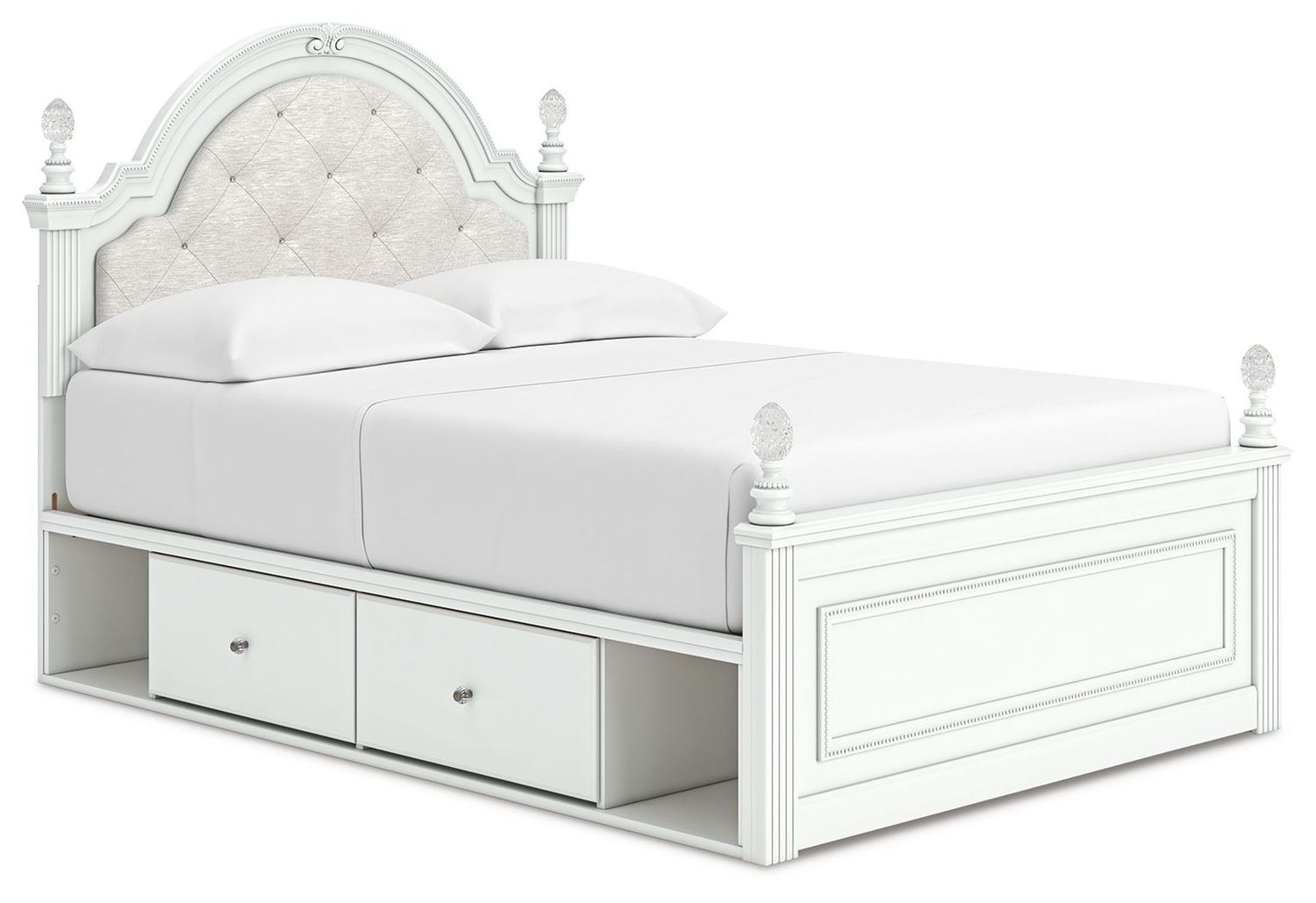 Kozlani - Upholstered Panel Storage Bed, Size: Full