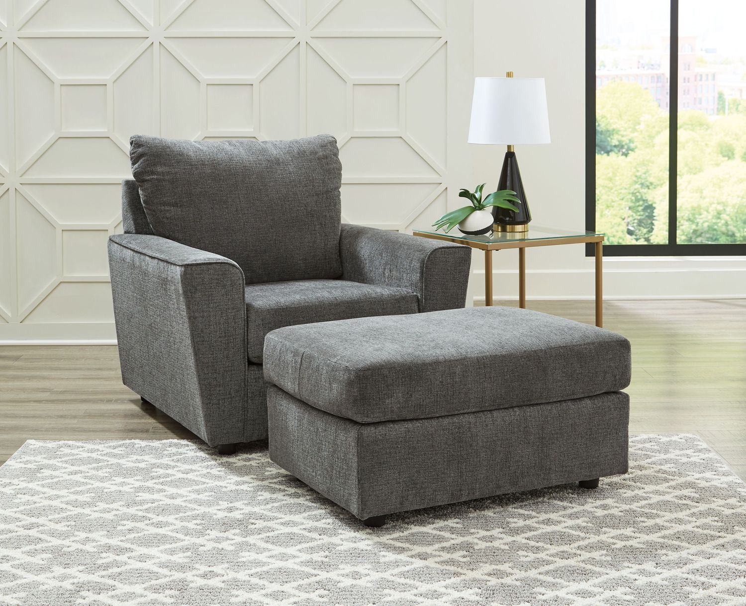 Stairatt - Living Room Set, Sets: 2 Pc. Chair, Ottoman