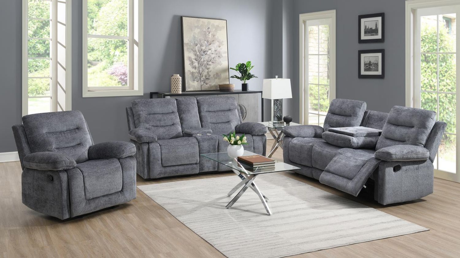U152 - Living Room Set, Sets: 2 Pc. Reclining Sofa, Loveseat