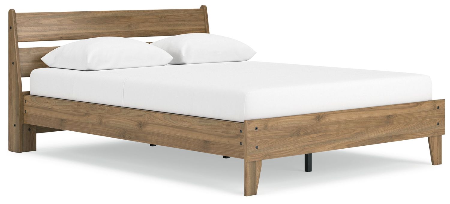 Deanlow - Platform Panel Bed, Size: Queen