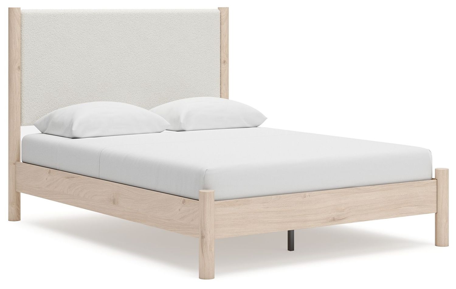 Cadmori - Upholstered Panel Bed, Size: Queen