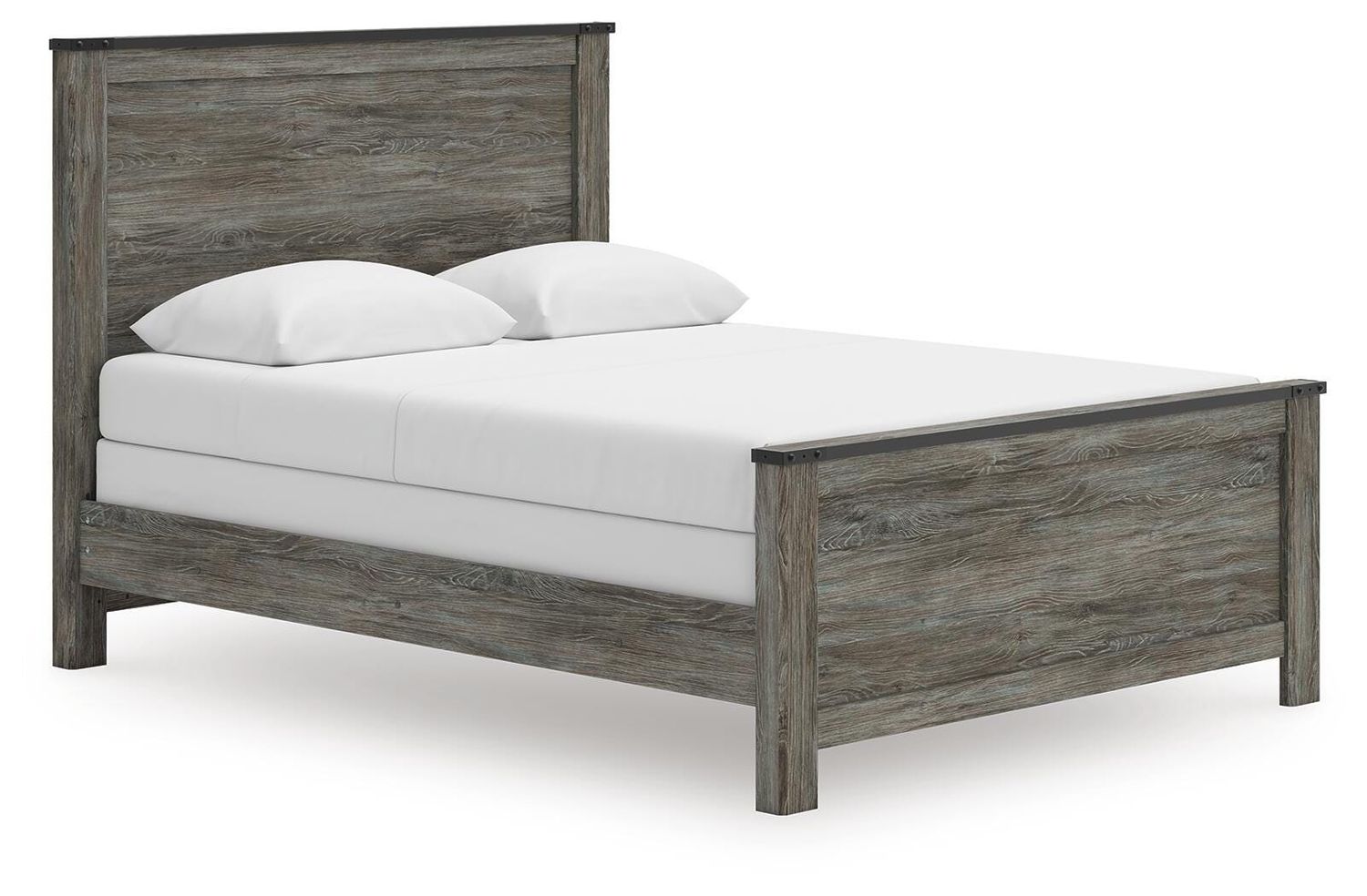 Frandern - Panel Bed, Size: Twin, StorageOption: None