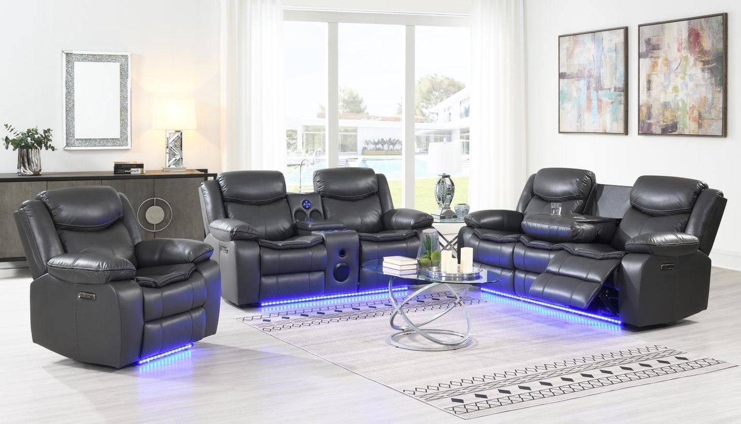 U101 - Living Room Set, Sets: 2 Pc. Reclining Sofa, Loveseat