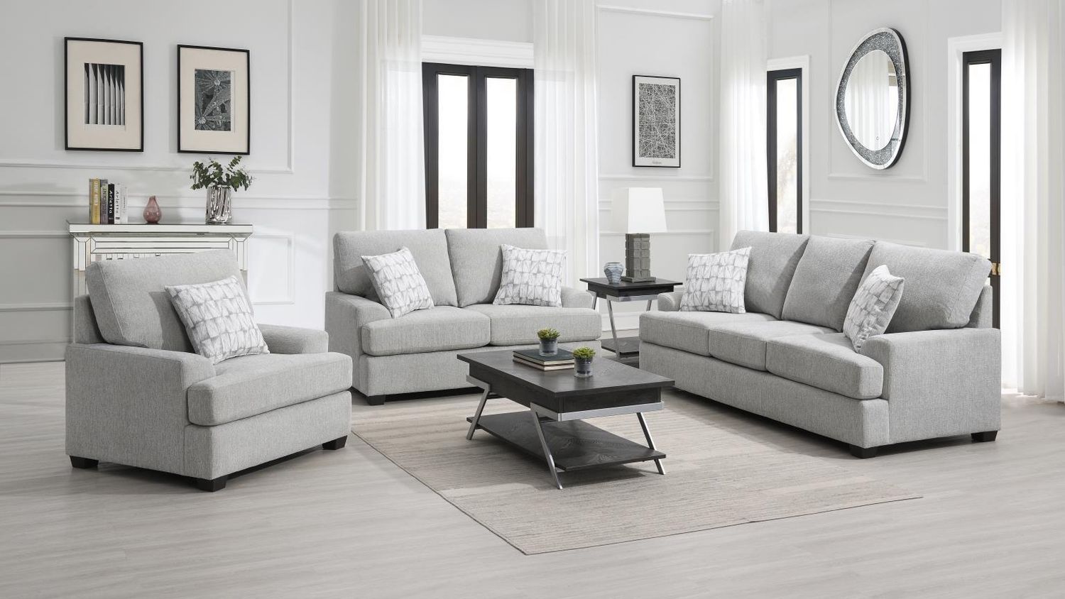 U449 - Living Room Set, Sets: 3 Pc. Sofa, Loveseat, Chair
