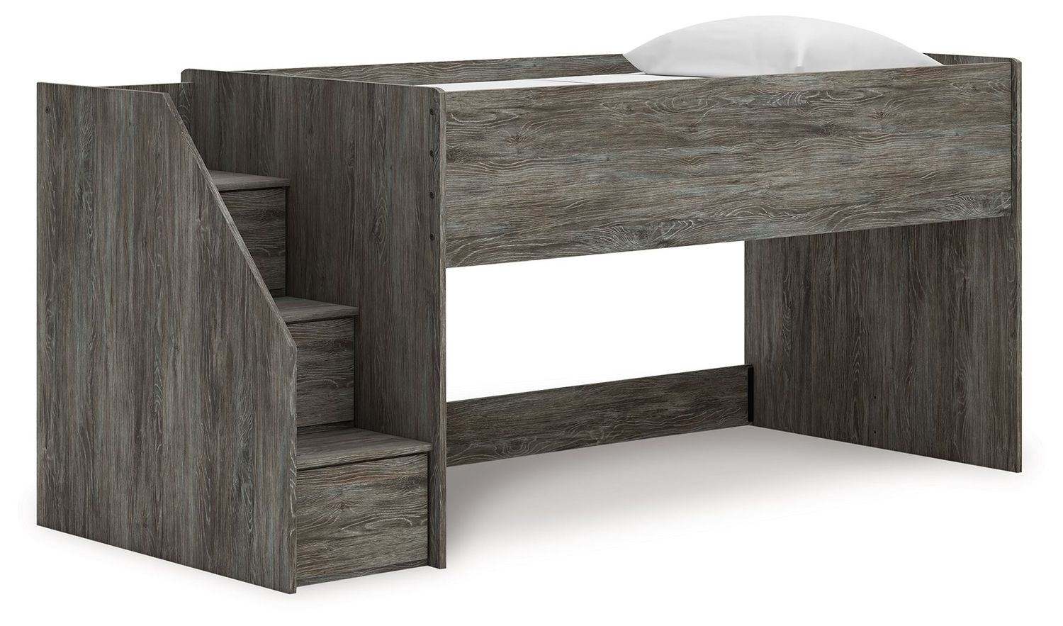 Frandern - Loft Bed, StorageOption: Storage Steps