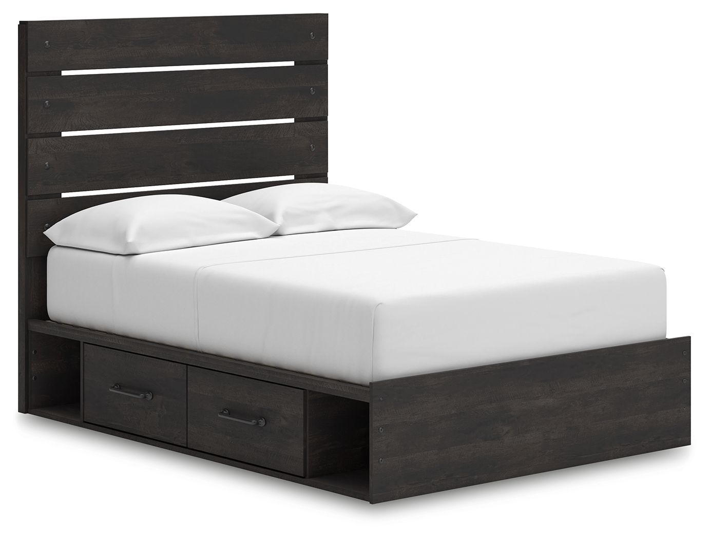 Hollivern - Panel Bed With Storage, Size: Full