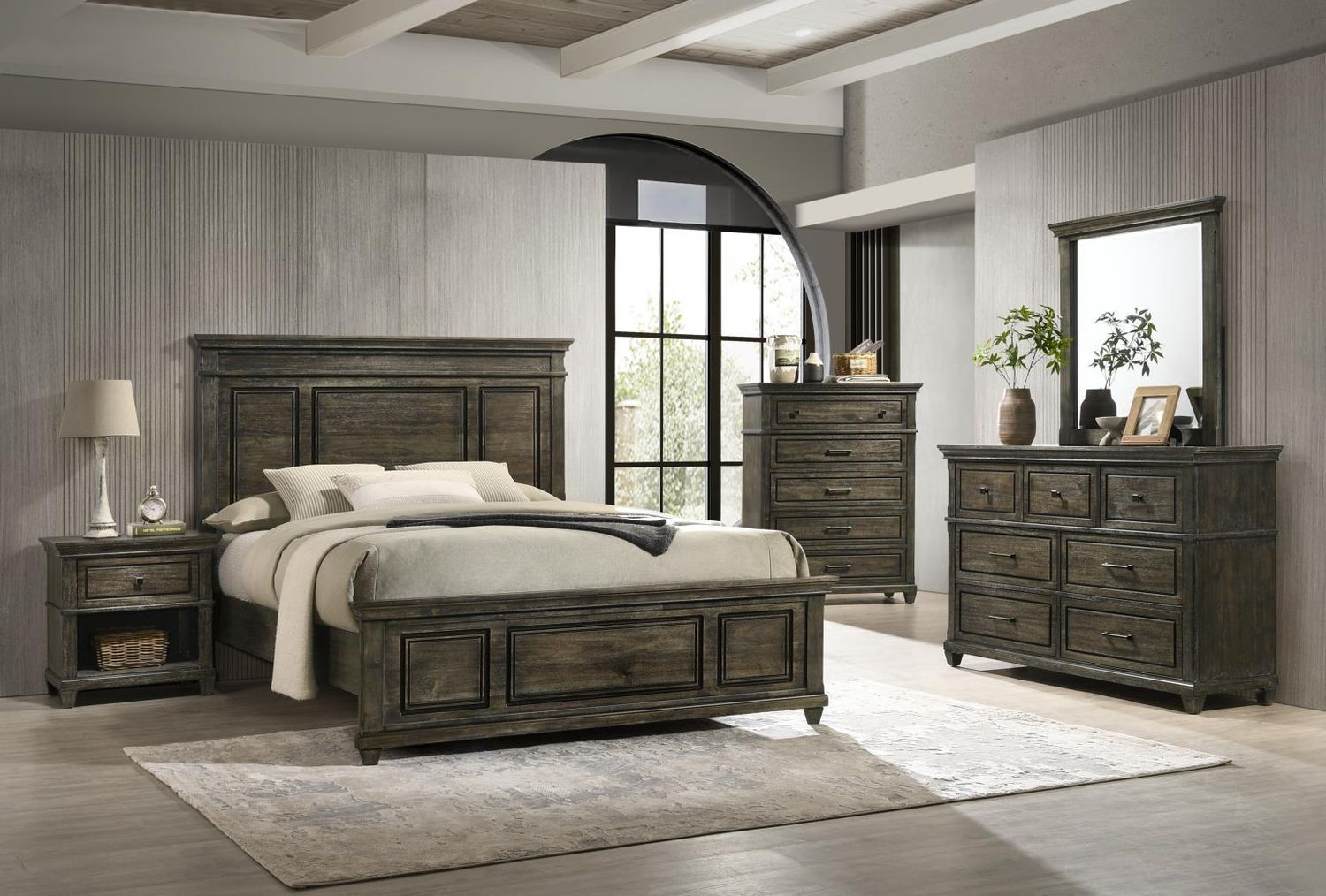 B314 - Bedroom Set, Sets: 3 Pc. Bed, Dresser, Mirror