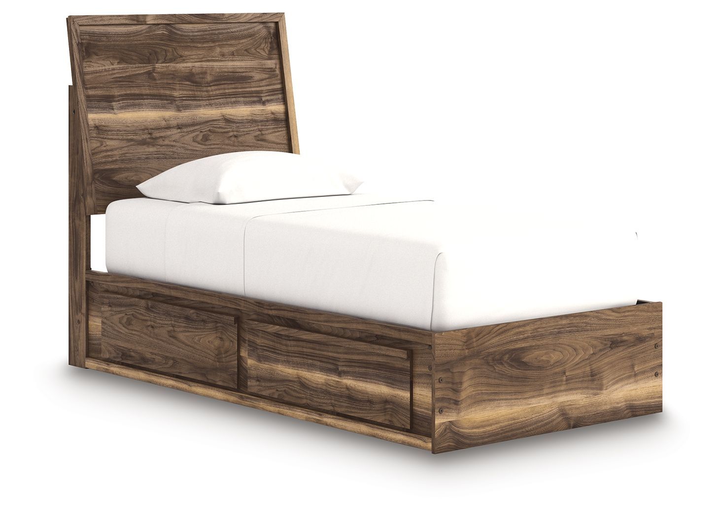 Chirason - Panel Bed With Storage, Size: Twin