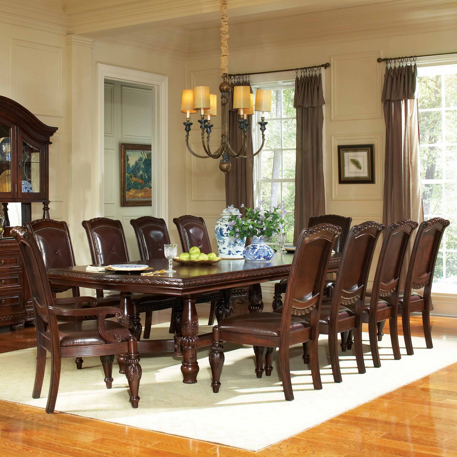 Antoinette - Dining Set, Sets: 11 Pc. Table, 10 Chairs