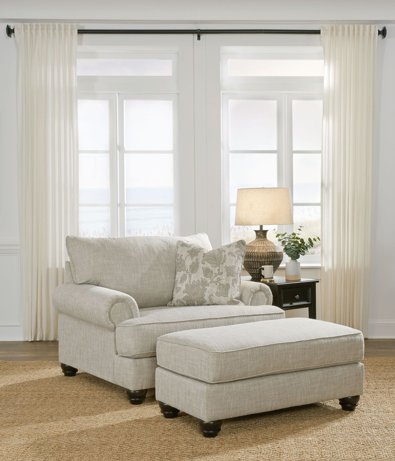 Asanti - Living Room Set, Sets: 2 Pc. Chair And A Half, Ottoman