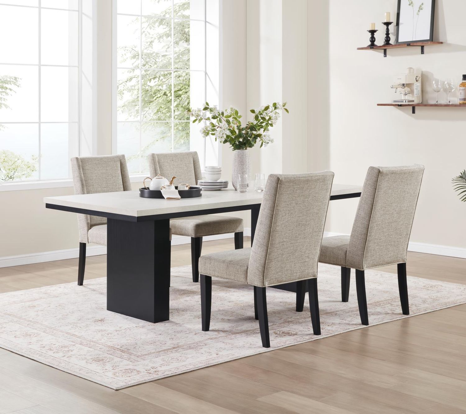D120 - Dining Room Set, Sets: 5 Pc. Table, 4 Chairs
