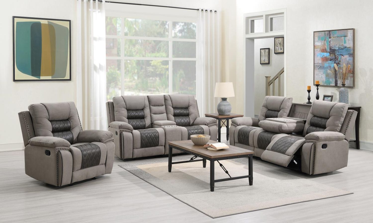 U142 - Living Room Set, Sets: 2 Pc. Reclining Sofa, Loveseat