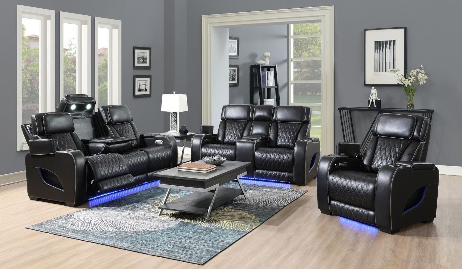 U70 - Living Room Set, Sets: 3 Pc. Reclining Sofa, Loveseat, Recliner